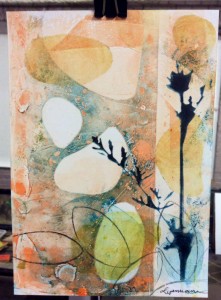 Monotype print by linda germain