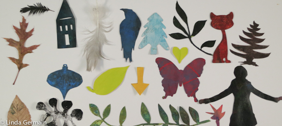 Image ideas for Masking stencils for gelatin printmaking