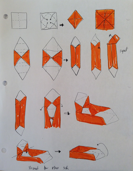 How to make an origami book 