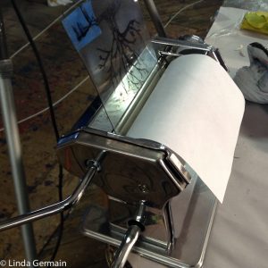Pasta machine printing press