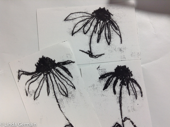 Loving Akua Intaglio ink for Trace Monoprinting - Linda Germain