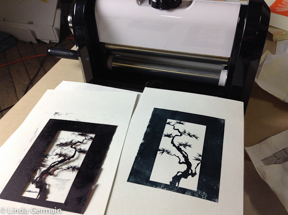 Loving Akua Intaglio ink for Trace Monoprinting - Linda Germain