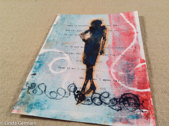 Loving Akua Intaglio ink for Trace Monoprinting - Linda Germain