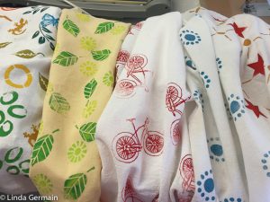 screen printed kitchen towels