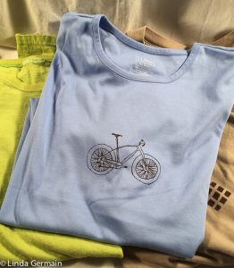 emulsion screen printed bicycle t-shirt