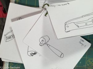 Line drawing of brayer