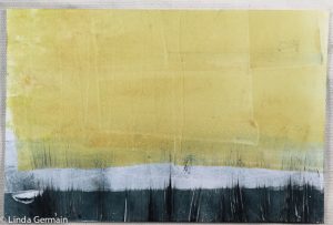 abstract monotype landscape by linda germain