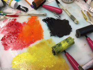 ink palette for printmaking