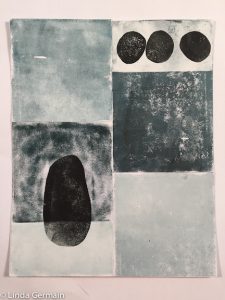 abstract relief print