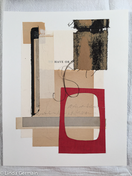Collage with book parts