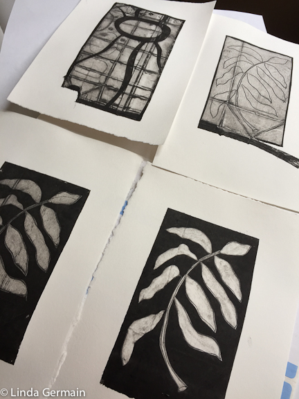 Loving Akua Intaglio ink for Trace Monoprinting - Linda Germain