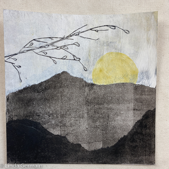 Loving Akua Intaglio ink for Trace Monoprinting - Linda Germain