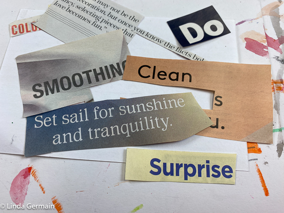 collage words